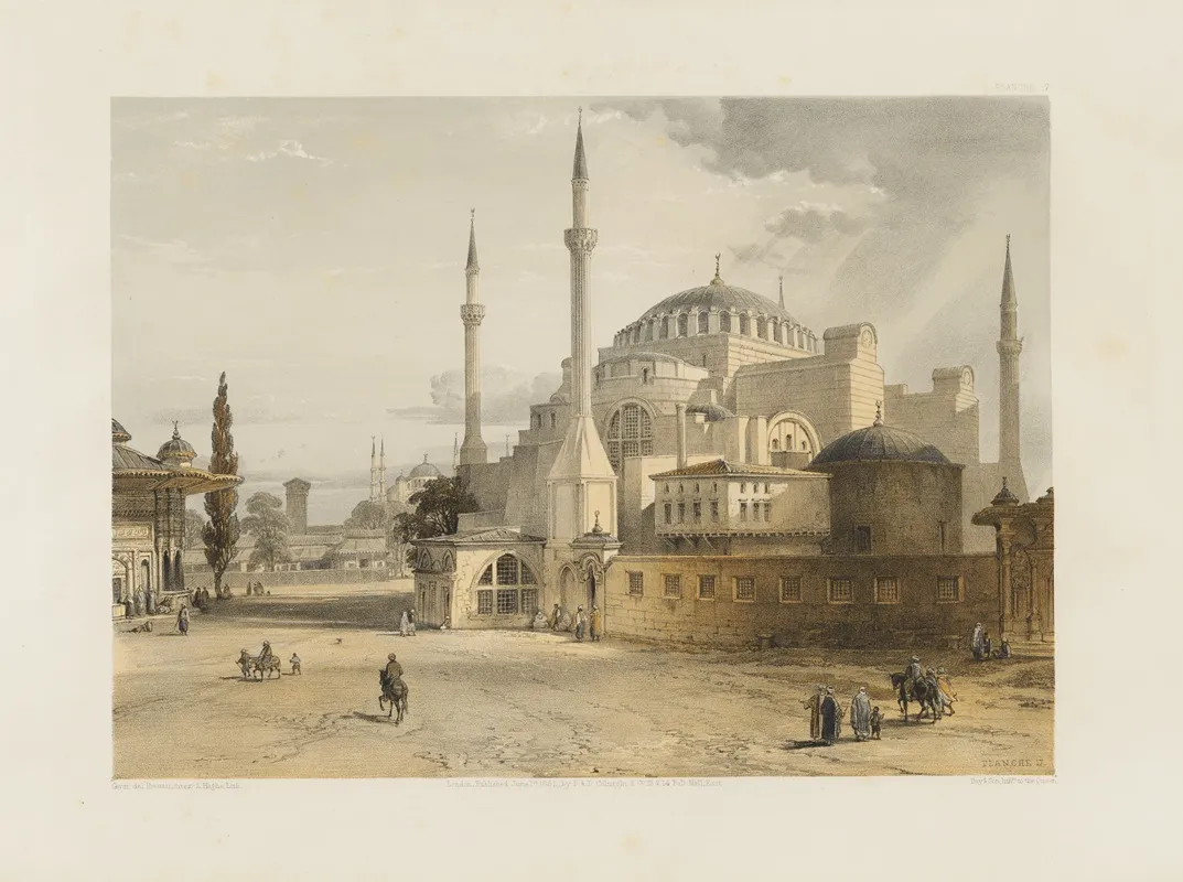 Aya Sofia Constantinople As Recently Restored By Order Of H M The Sultan Abdul Medjid Pl 17