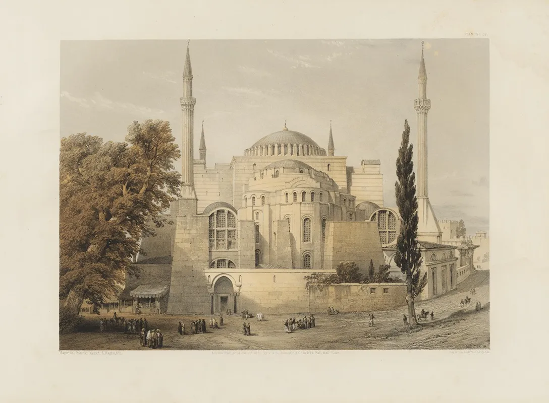 Aya Sofia Constantinople As Recently Restored By Order Of H M The Sultan Abdul Medjid Pl 18