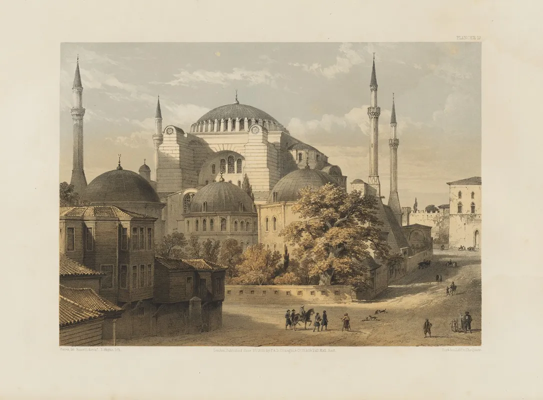 Aya Sofia Constantinople As Recently Restored By Order Of H M The Sultan Abdul Medjid Pl 19