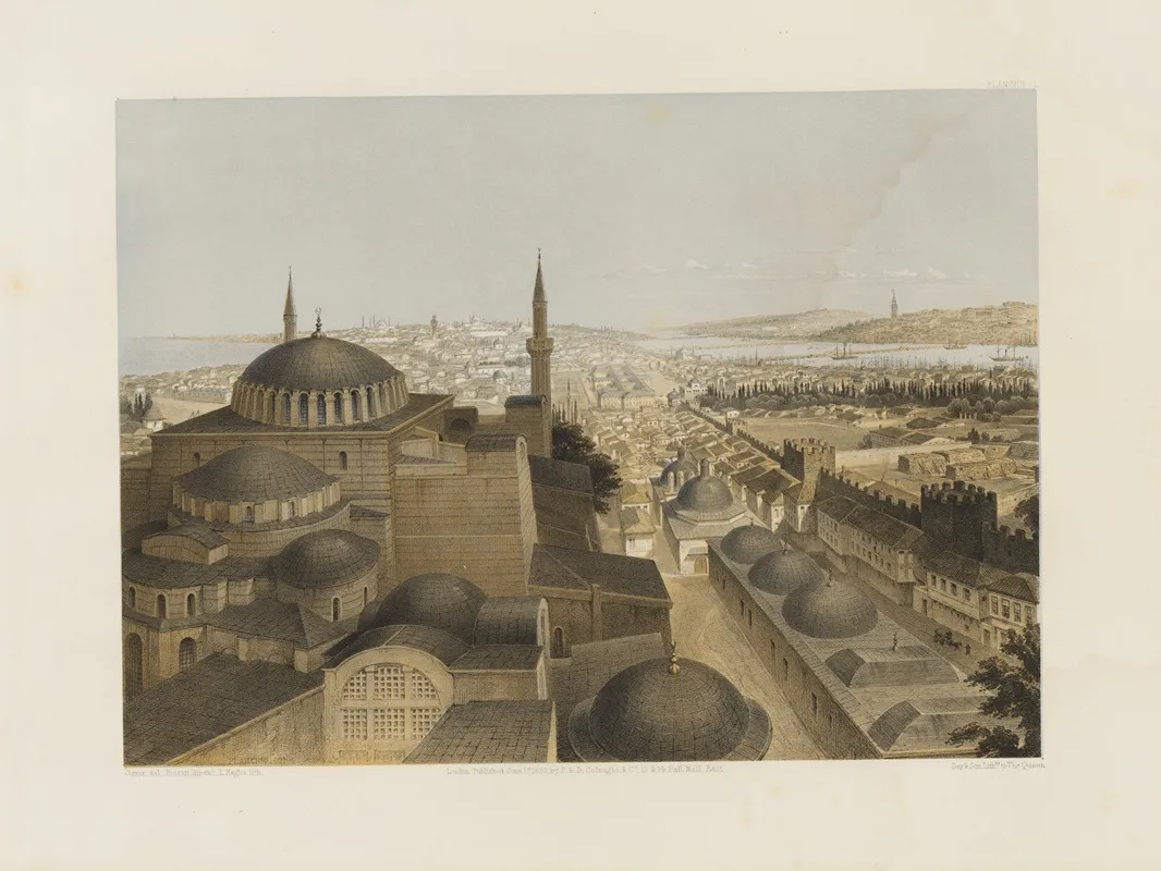 Aya Sofia Constantinople As Recently Restored By Order Of H M The Sultan Abdul Medjid Pl 21