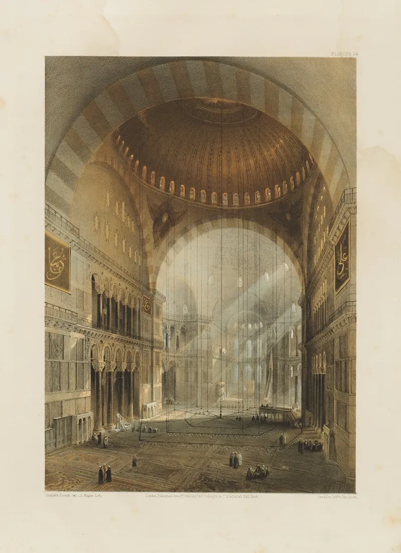 Aya Sofia Constantinople As Recently Restored By Order Of H M The Sultan Abdul Medjid Pl 24