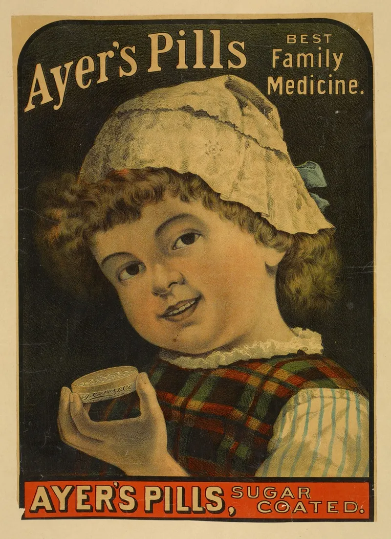 Ayers Pills Best Family Medicine Wall Art by Anonymous - High-Resolution Digital Print