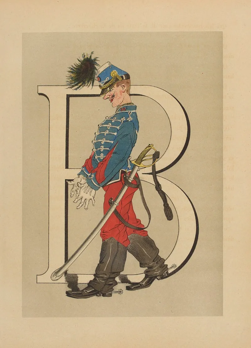 B Brigadier De Hussards Wall Art by Henri de Sta - High-Resolution Digital Print