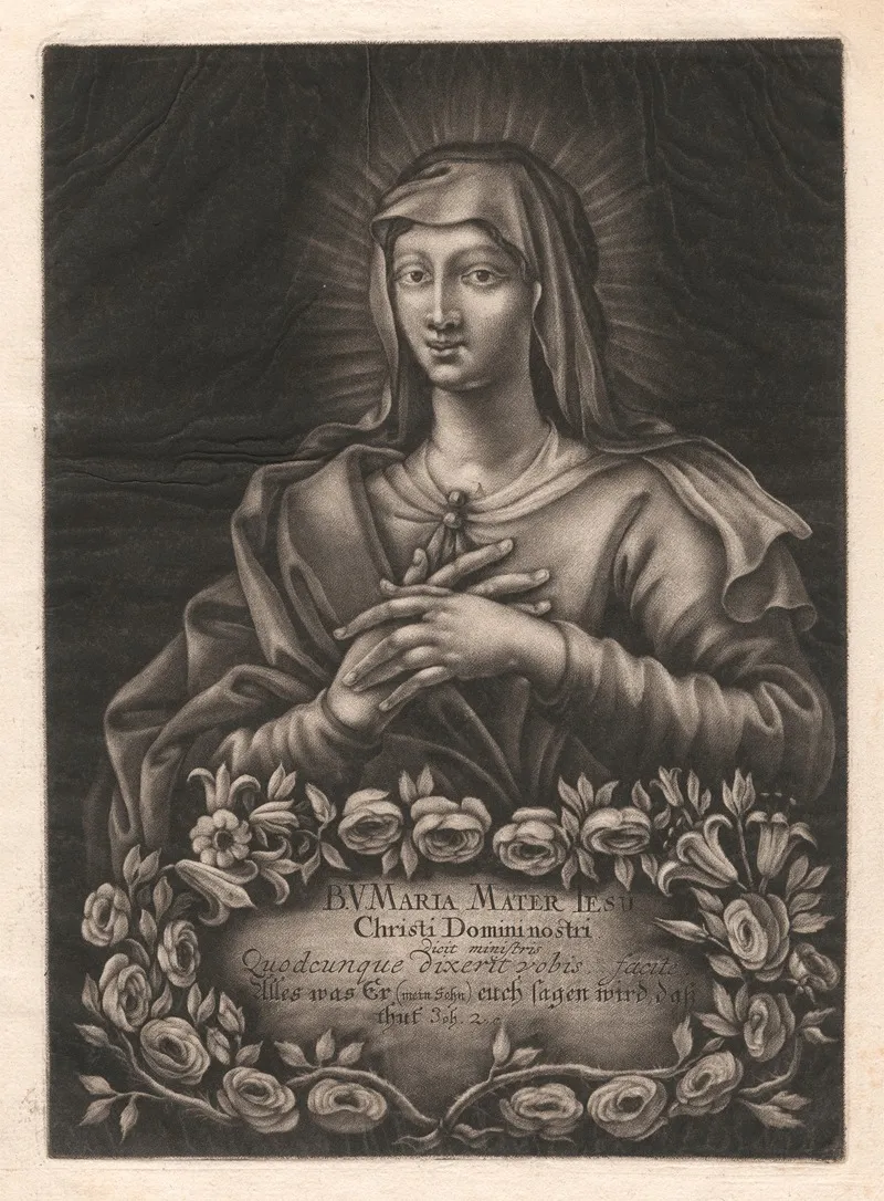 B V Maria Mater Jesu Wall Art by Elias Nessenthaler - High-Resolution Digital Print