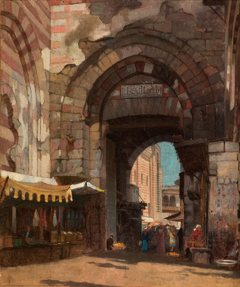 Bab Zuweyleh Cairo Egypt Wall Art by George Yewell - High-Resolution Digital Print
