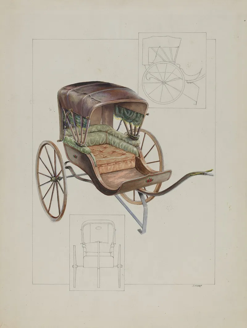 Baby Buggy 2 Wall Art by Floyd R. Sharp - High-Resolution Digital Print