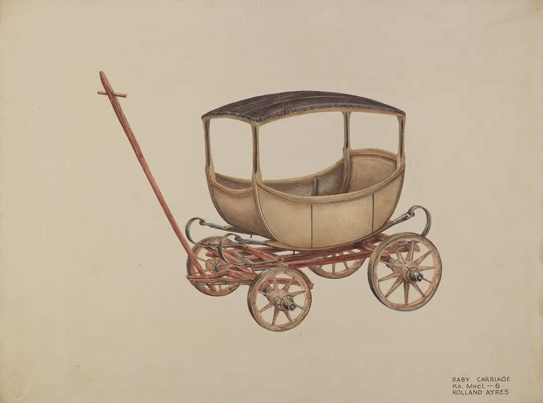 Baby Carriage 5 Wall Art by Rolland Ayres - High-Resolution Digital Print