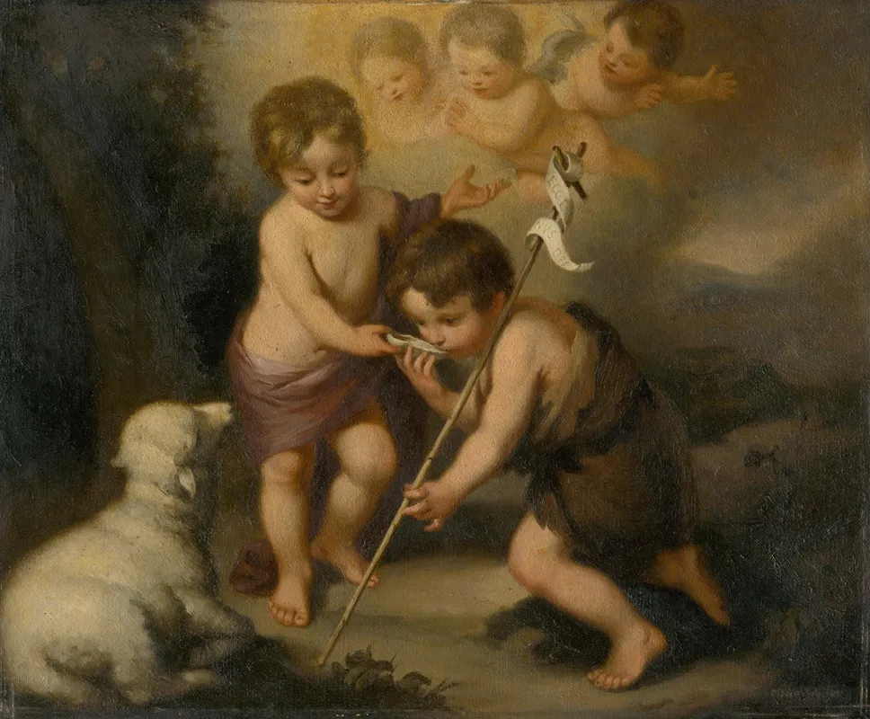 Baby Jesus With Saint John The Baptist