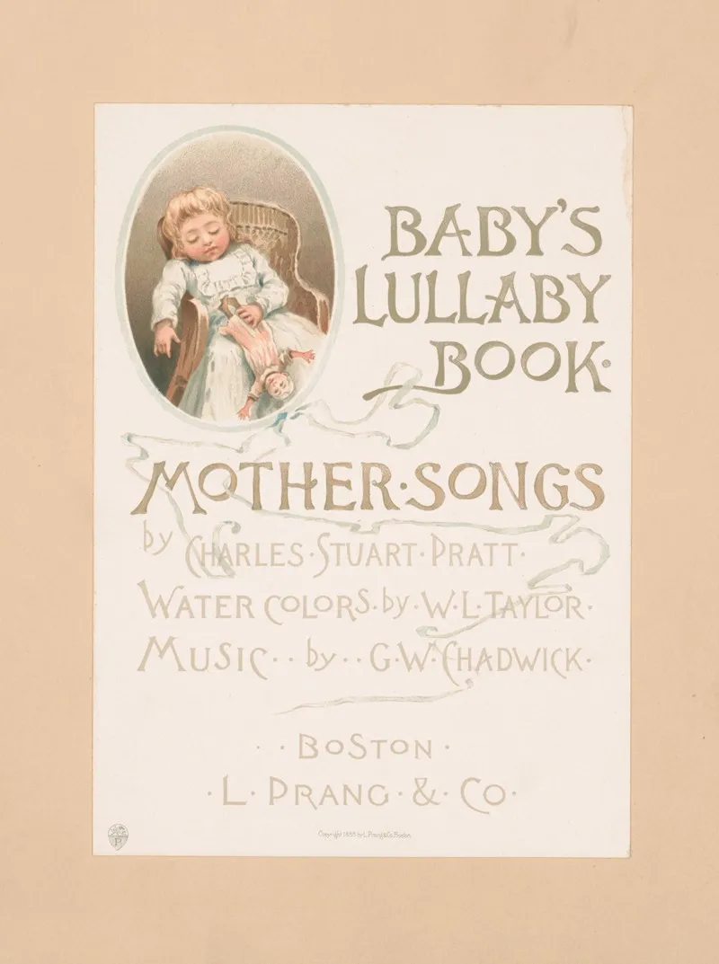 Babys Lullaby Book Cover Wall Art by William Ladd Taylor - High-Resolution Digital Print