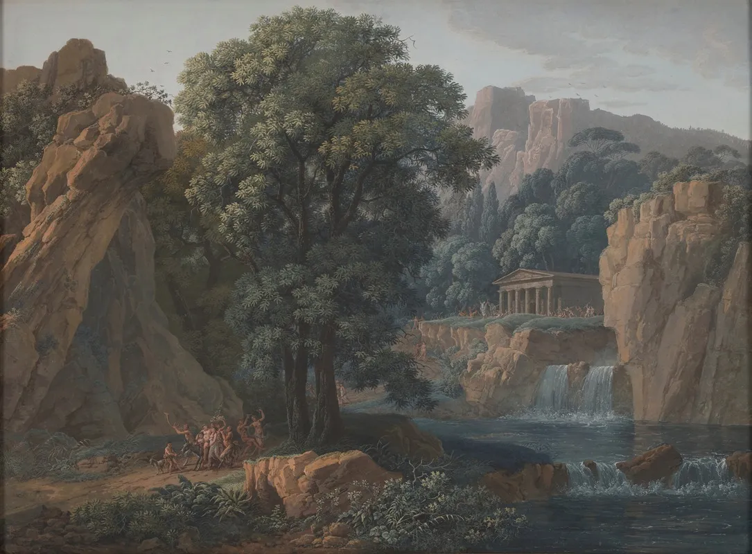 Bacchanal In A Classical Landscape Wall Art by Louis Albert Guislain Bacler d'Albe - High-Resolution Digital Print