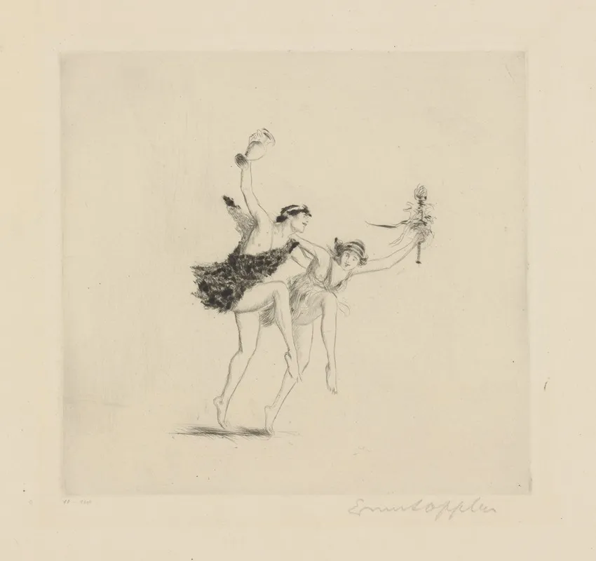 Bacchanale 6 Wall Art by Ernst Oppler - High-Resolution Digital Print