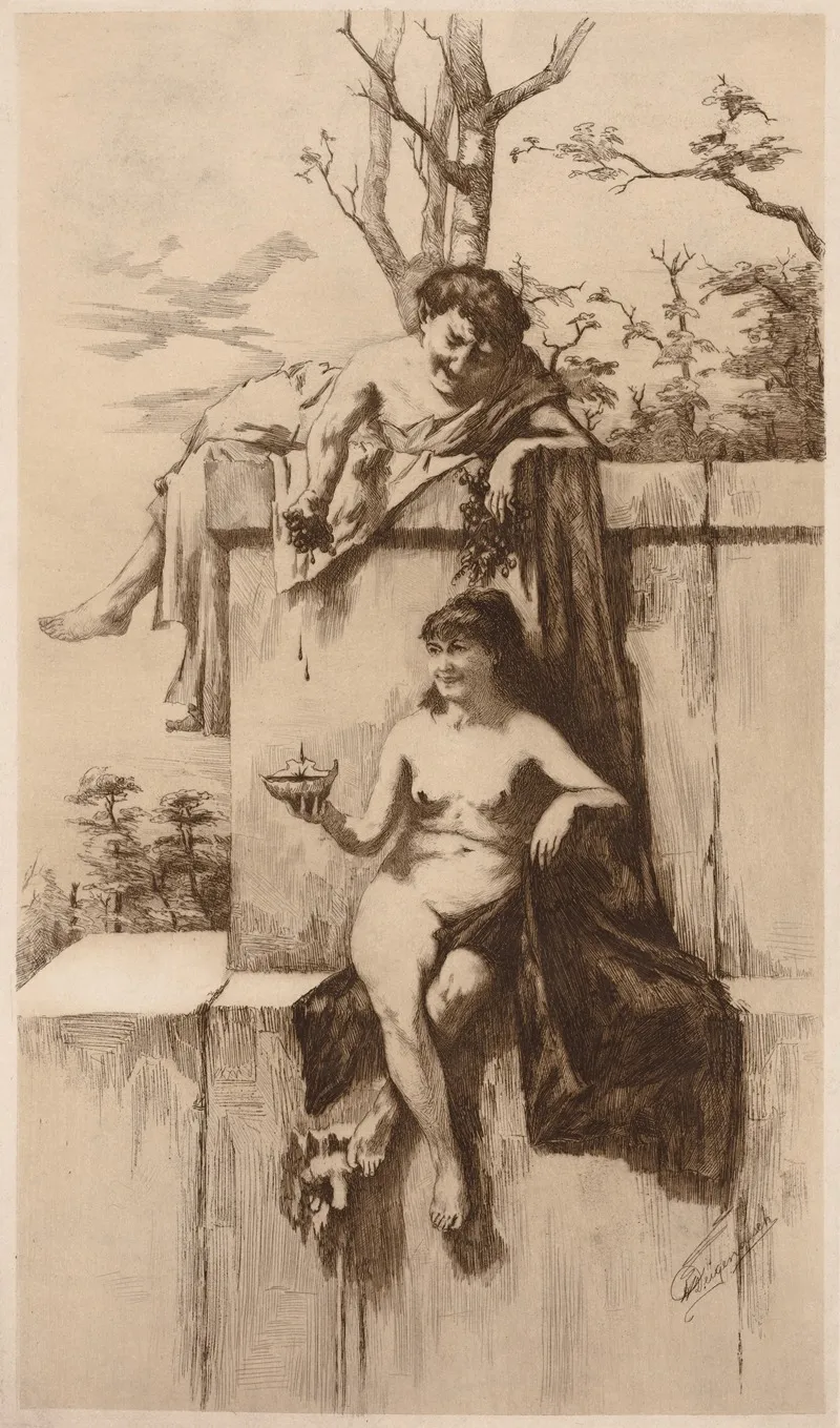 Bacchanalian Wall Art by Herman Frederick Deigendesch - High-Resolution Digital Print