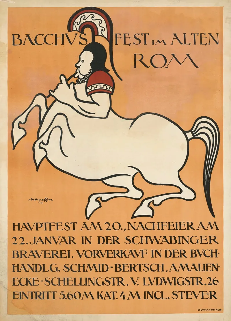 Bacchusfest Im Alten Rom Fest Schwabinger Brauerei Wall Art by Schaeffer - High-Resolution Digital Print