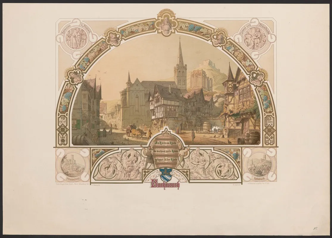 Bacharach Wall Art by Caspar Scheuren - High-Resolution Digital Print