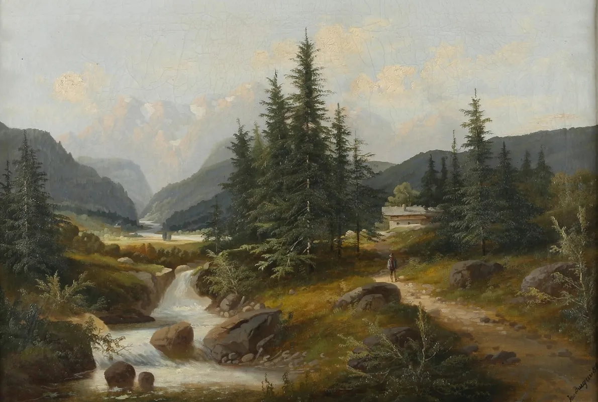 Bachlandschaft 3 Wall Art by Josef Burgaritzky - High-Resolution Digital Print