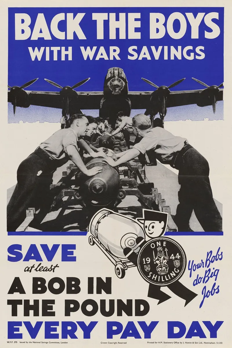 Back The Boys With War Savings 2 Wall Art by J. Howitt &amp; Son Ltd - High-Resolution Digital Print