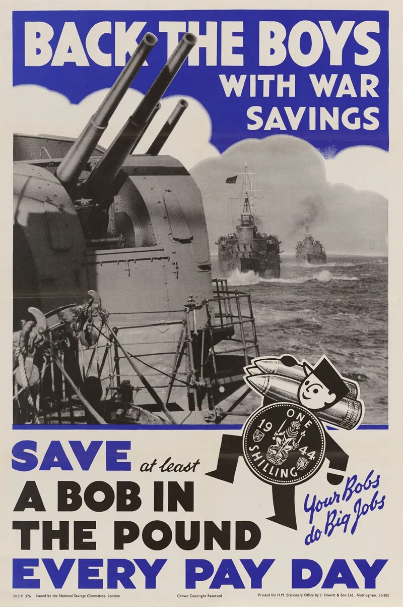 Back The Boys With War Savings 4 Wall Art by J. Howitt &amp; Son Ltd - High-Resolution Digital Print