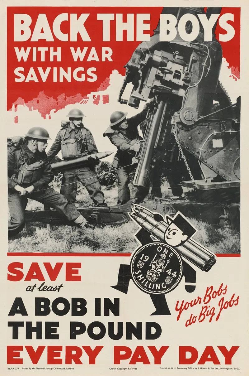 Back The Boys With War Savings Wall Art by J. Howitt & Son Ltd - High-Resolution Digital Print