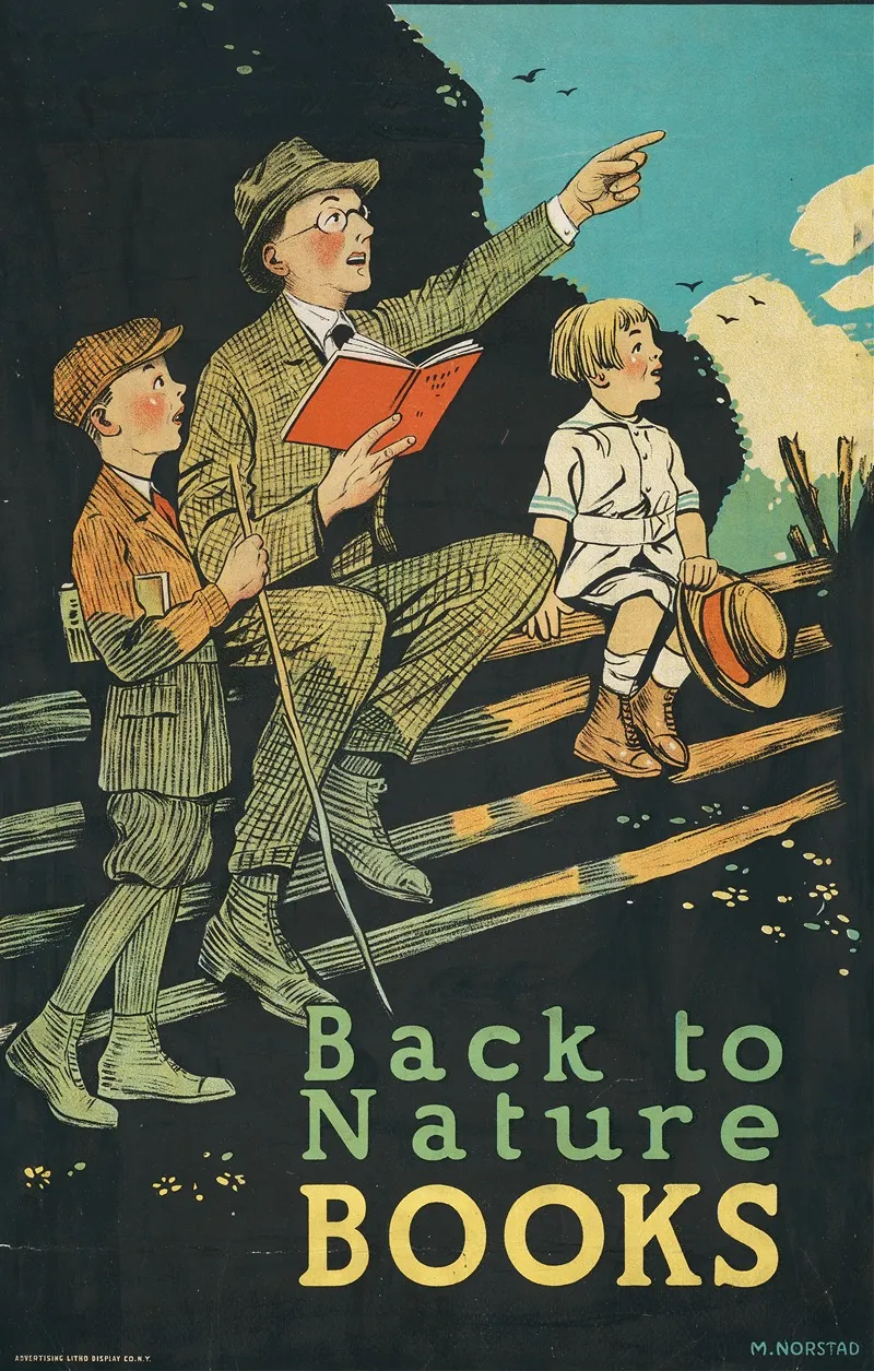 Back To Nature Books Wall Art by Magnus Norstad - High-Resolution Digital Print