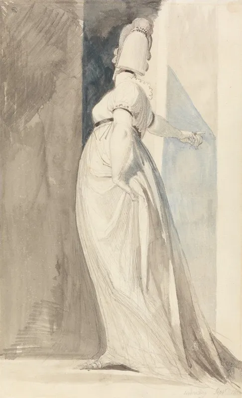 Back View Of A Standing Female Called Mrs Fuseli