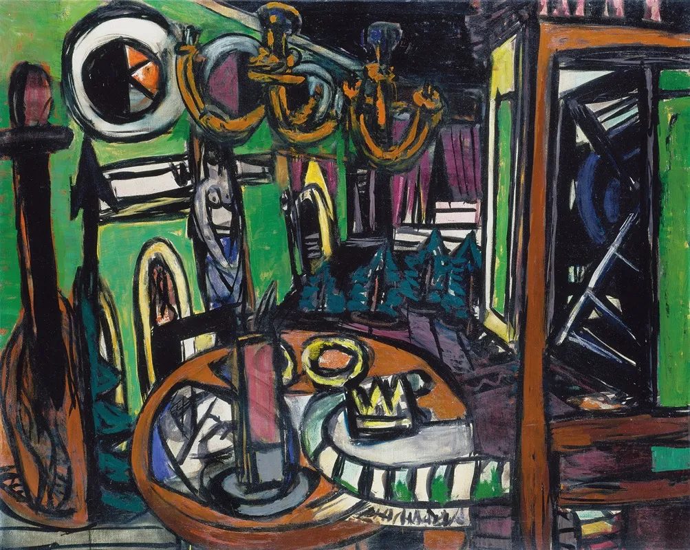 Backstage 2 Wall Art by Max Beckmann - High-Resolution Digital Print