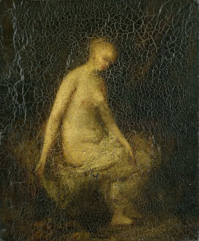 Badende Vrouw 2 Wall Art by Hippolyte Michaud - High-Resolution Digital Print