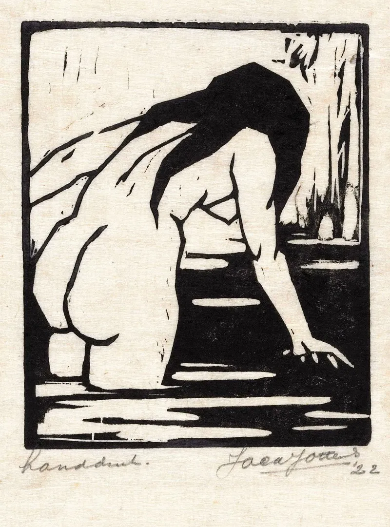 Badende Vrouw Wall Art by Jacques Jeichienus Ottens - High-Resolution Digital Print