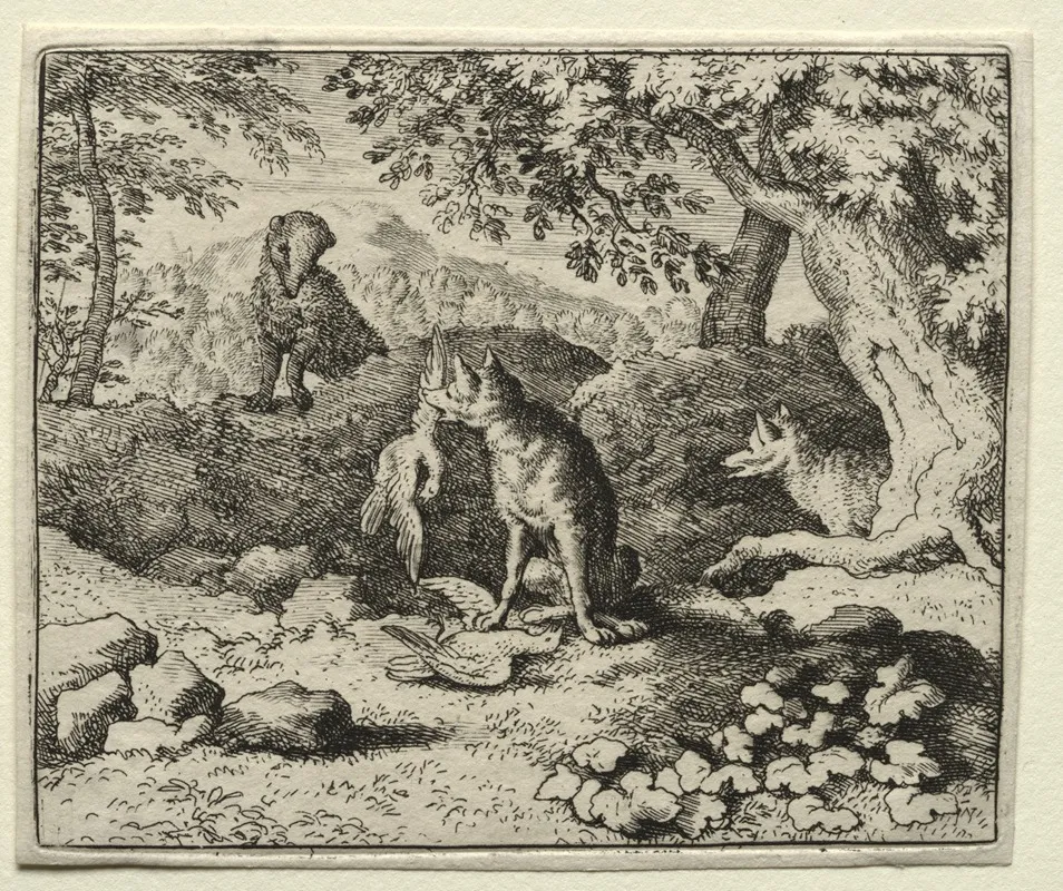 Badger Comes To Warn Reynard
