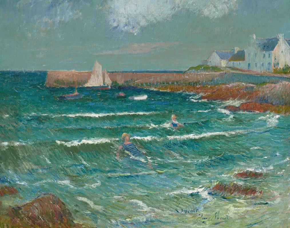 Baignade De Mer A Lomener