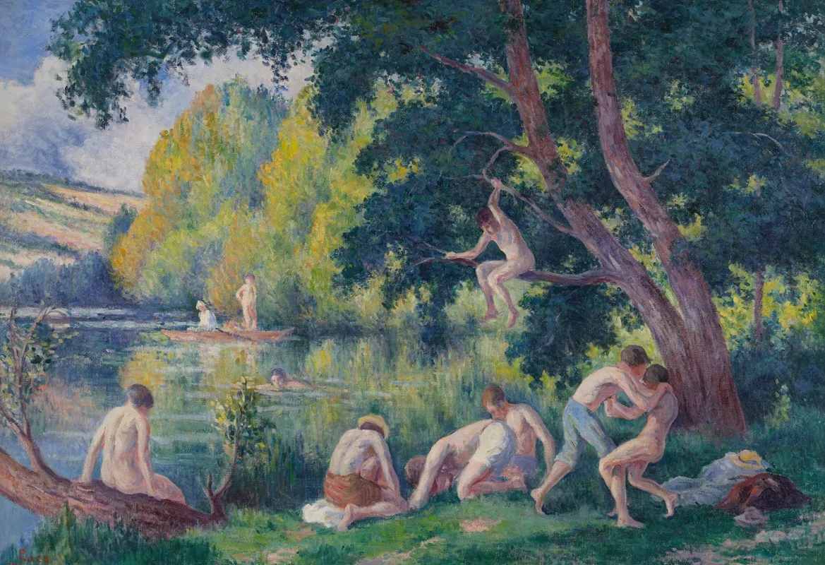 Baigneurs 2 Wall Art by Maximilien Luce - High-Resolution Digital Print