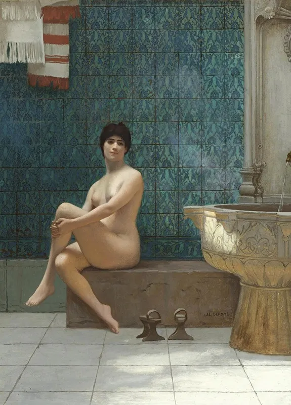 Baigneuse A La Piscine De Brousse