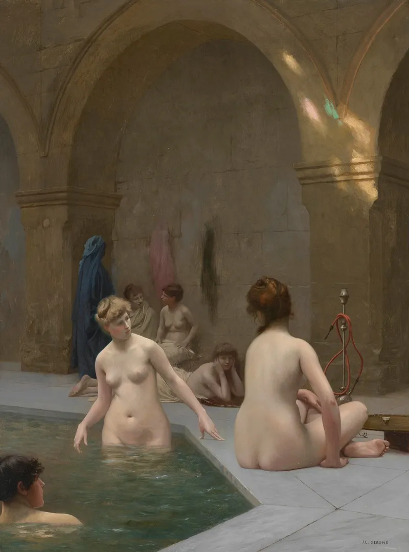 Baigneuses 5 Wall Art by Jean-Léon Gérôme - Canvas Print