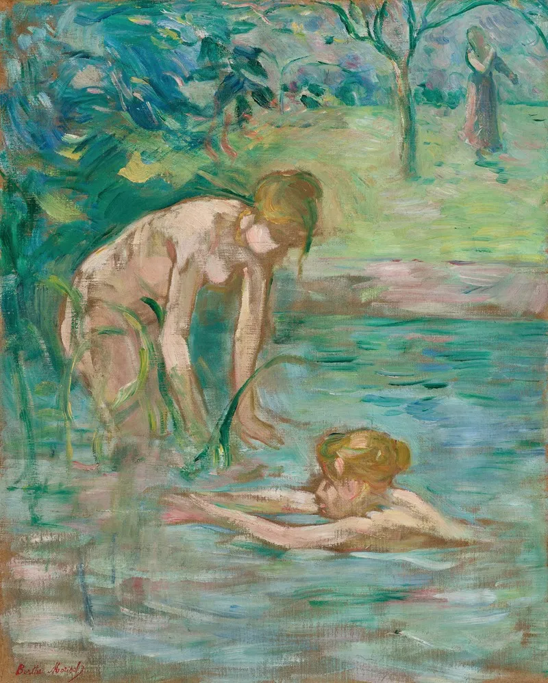 Baigneuses Wall Art by Berthe Morisot - Canvas Print