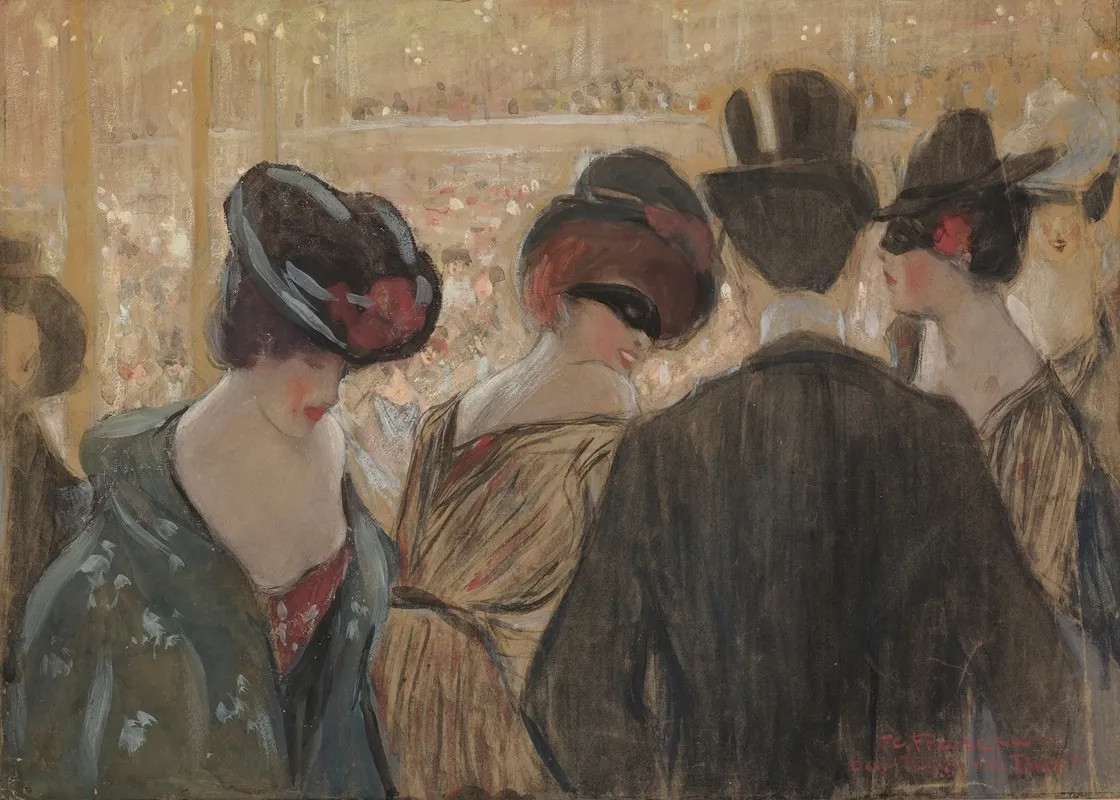 Bal Bullier Paris Wall Art by Frederick Carl Frieseke - High-Resolution Digital Print