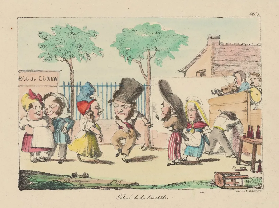 Bal De La Courtille Wall Art by Godefroy Engelmann - High-Resolution Digital Print