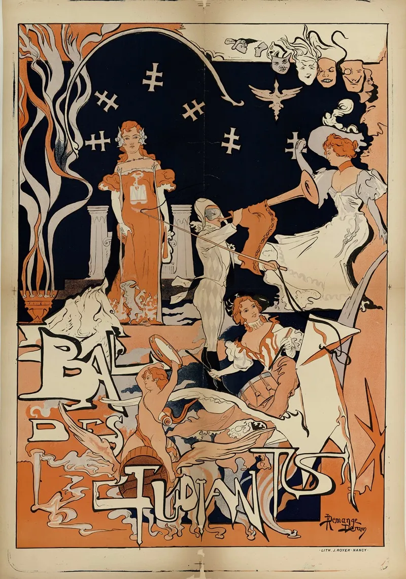 Bal Des Etudiants 2 Wall Art by Demande Deraon - High-Resolution Digital Print