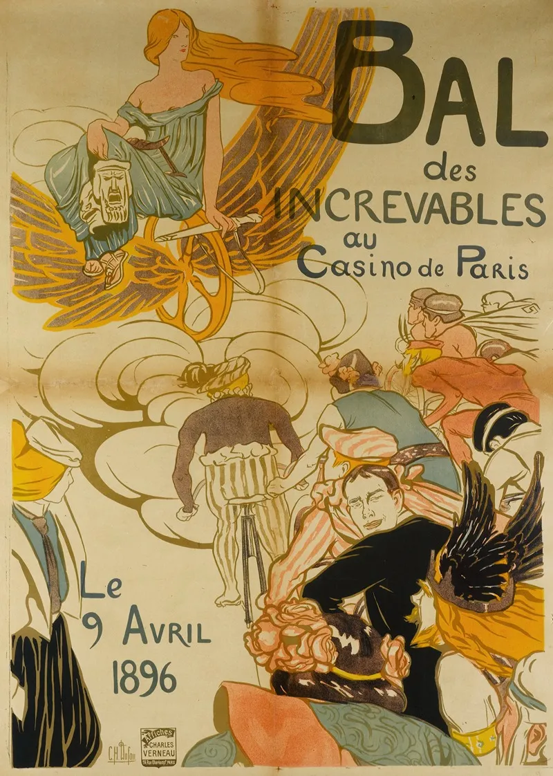 Bal Des Increvables Au Casino De Paris Wall Art by Clémentine Hélène Dufau - High-Resolution Digital Print