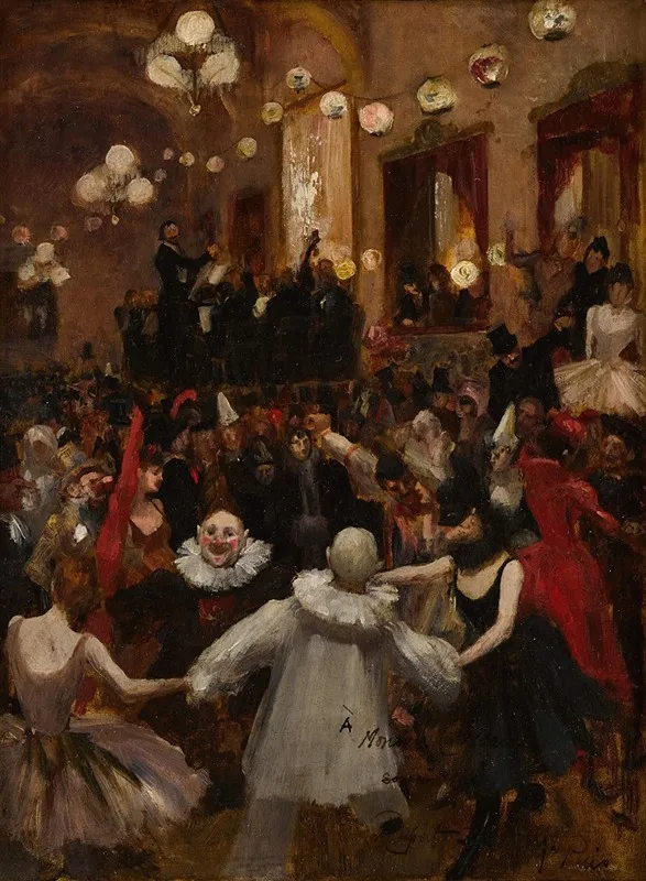 Bal Masquee Wall Art by Rupert Bunny - High-Resolution Digital Print