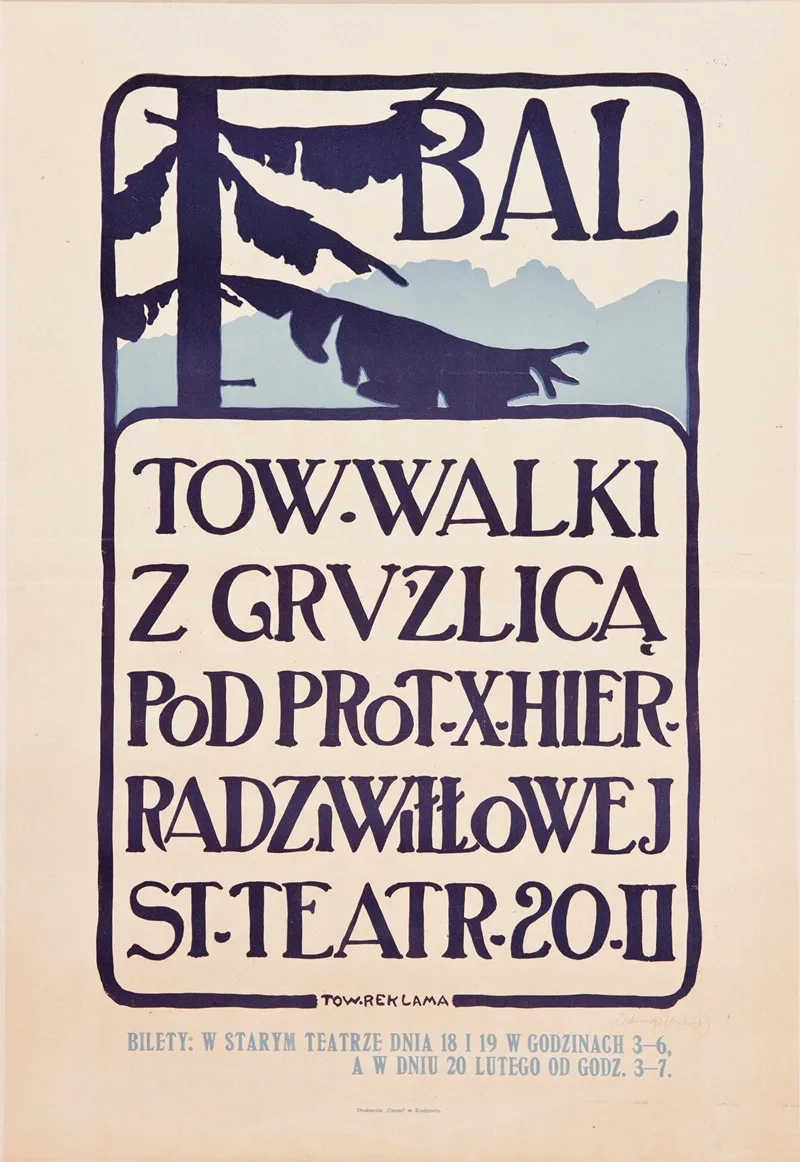 Bal Towarzystwa Walki Z Gruzlica Wall Art by Anonymous - High-Resolution Digital Print