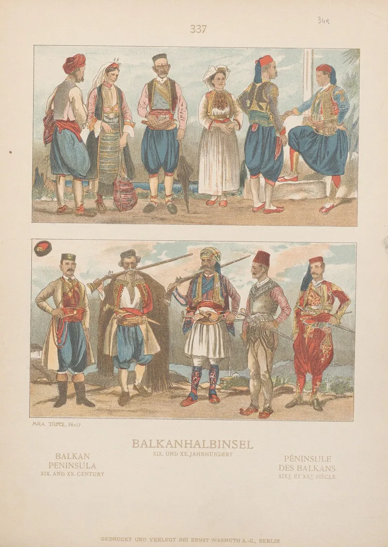 Balkan Peninsula Xix And Xx Century Wall Art by Adolf Rosenberg - High-Resolution Digital Print
