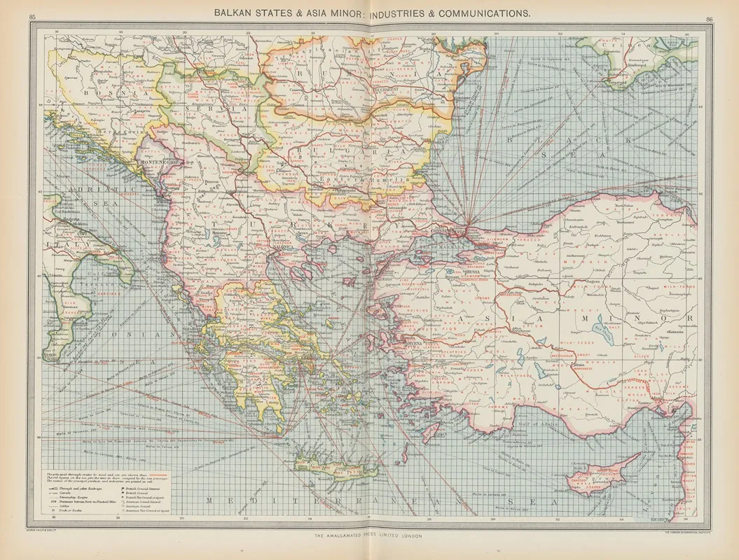 Balkan States And Asia Minor Industries And Communications