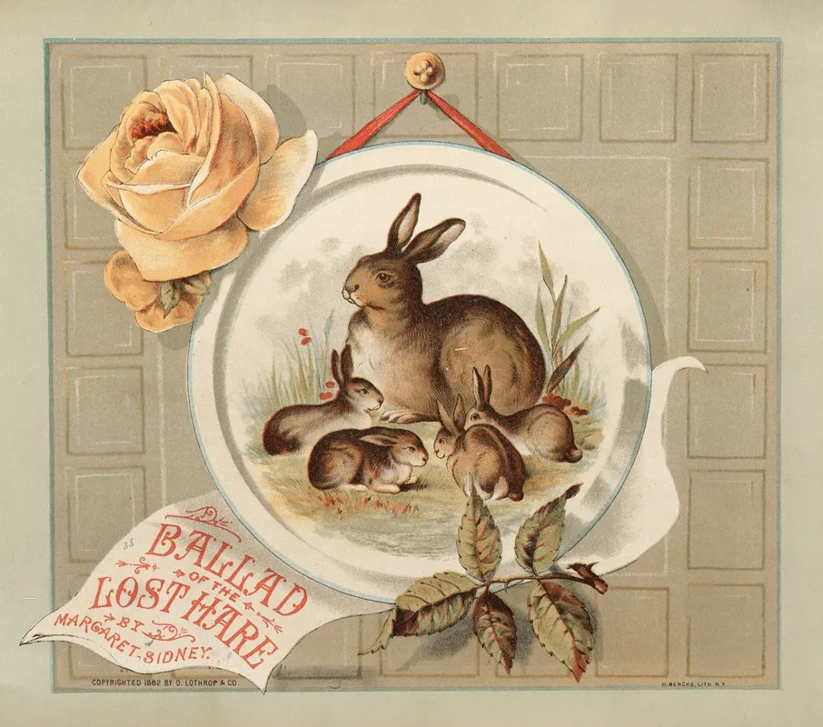 Ballad Of The Lost Hare Pl 02 Wall Art by Margaret Sidney - High-Resolution Digital Print
