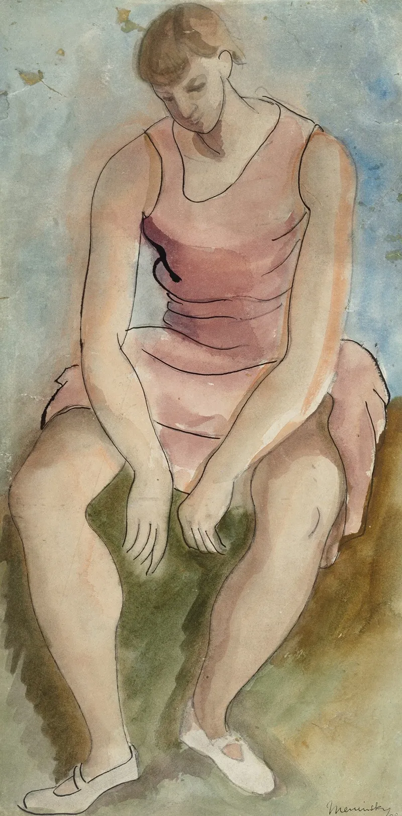 Ballerina 7 Wall Art by Bernard Meninsky - High-Resolution Digital Print