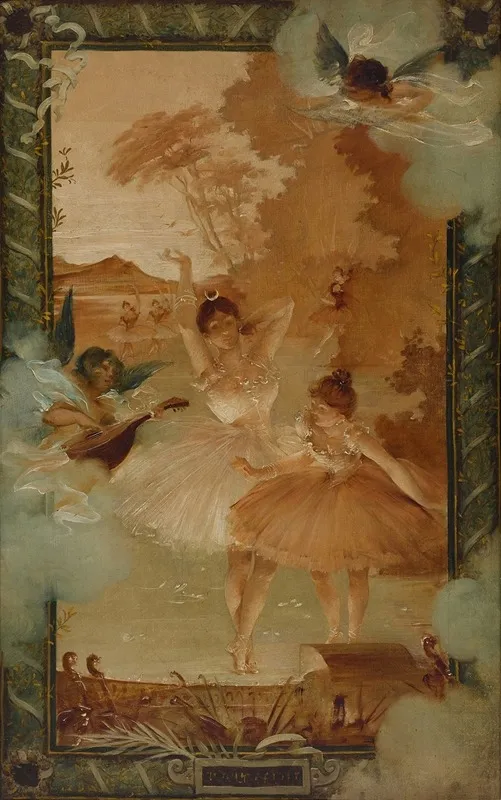 Ballerinas 2 Wall Art by Jules Chéret - Canvas Print