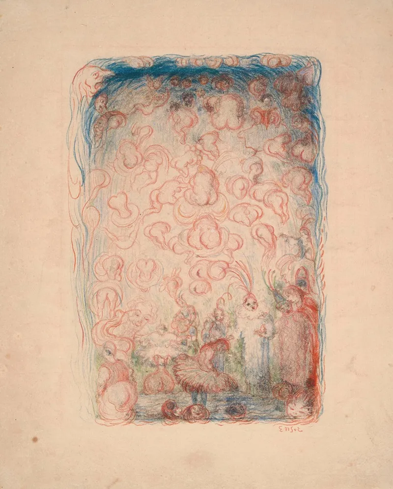 Ballet Scene 3 Wall Art by James Ensor - High-Resolution Digital Print