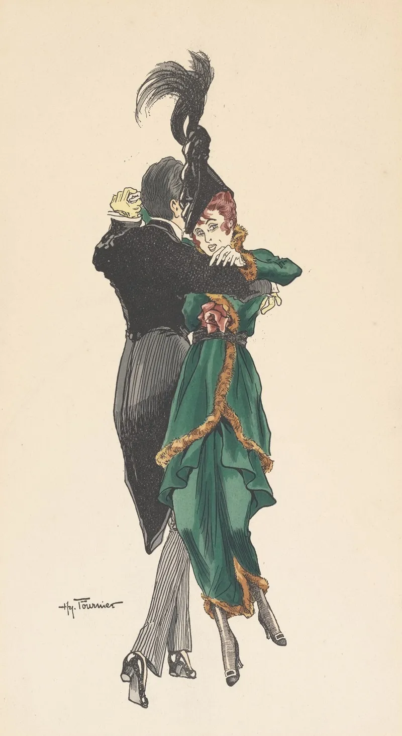 Ballroom Dancers Wall Art by Henry Fournier - High-Resolution Digital Print