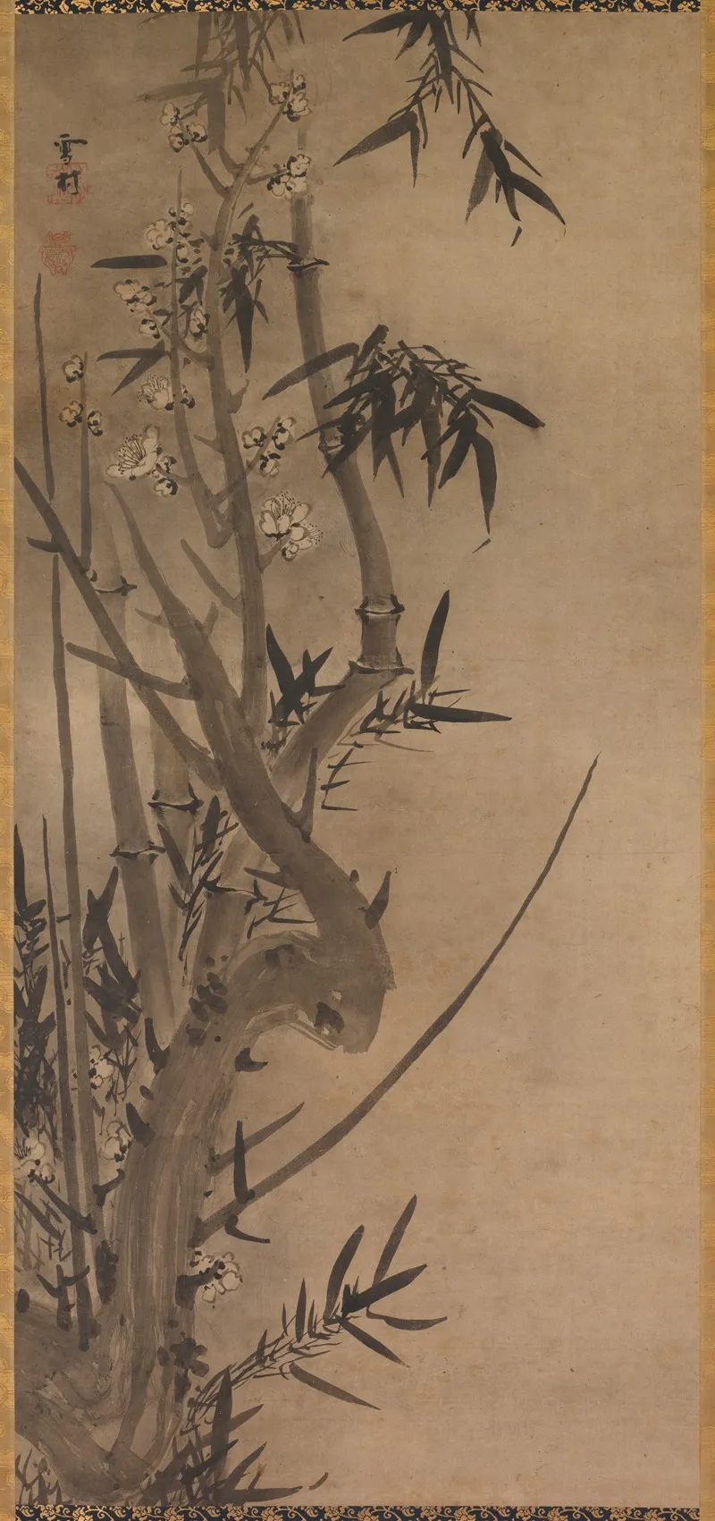 Bamboo And Plum Wall Art by Sesson Shūkei - High-Resolution Digital Print