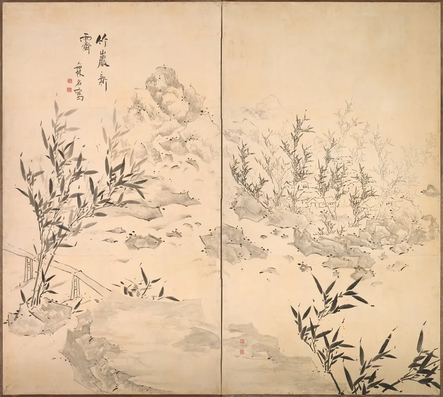 Bamboo In Fine Weather After Rain Wall Art by Ike Taiga - High-Resolution Digital Print