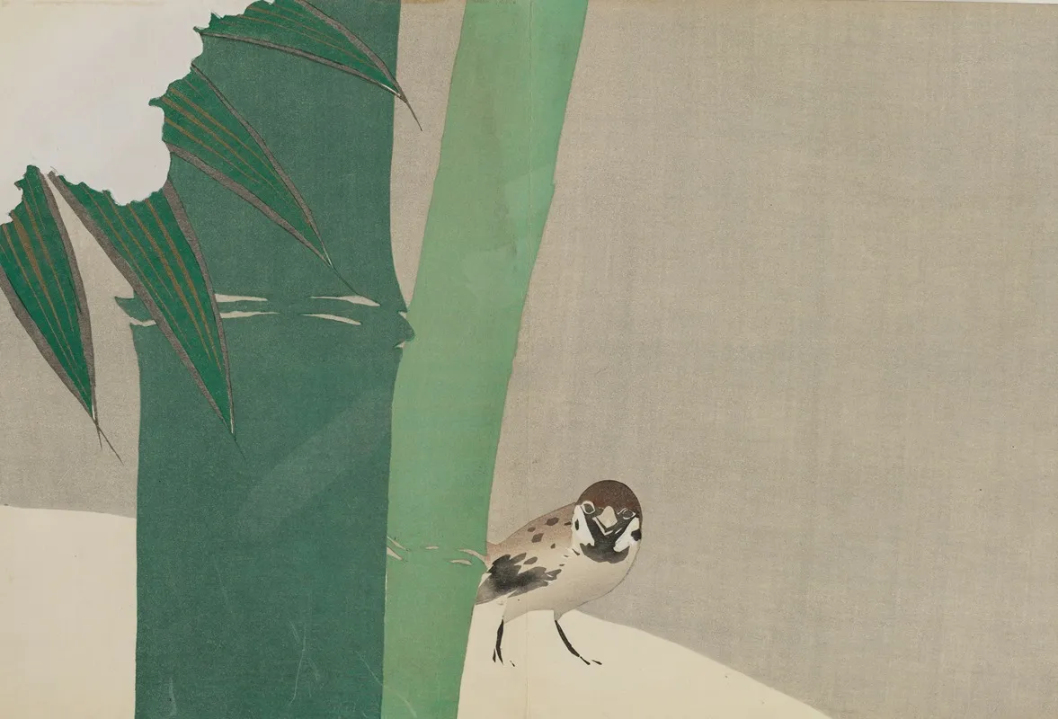 Bamboo In Snow Secchuchiku Wall Art by Kamisaka Sekka - High-Resolution Digital Print