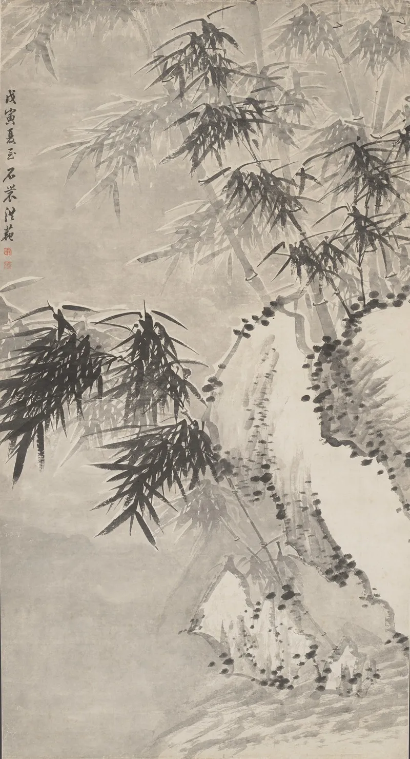 Bamboo In Snow Wall Art by Hong Fan - High-Resolution Digital Print